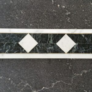 Diamond Mosaic Marble Tile White