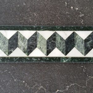 Accordion Mosaic Marble Tile Green