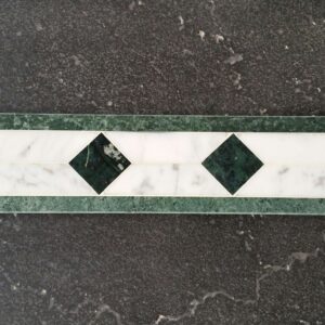 Diamond Mosaic Marble Tile Green